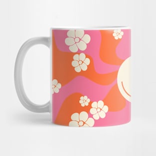 Smile - Pink, Orange and Cream Mug